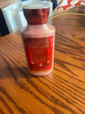 Bath & Body Works Winter Candy Apple Lotion - Red and Pink